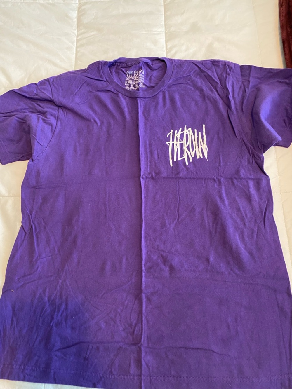 Purple Short Sleeve Logo Tee